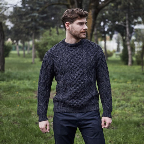 Men's Merino Aran Sweater, Creative Irish Gifts