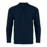 Men's Full Zip Cable Knit Cardigan Ocean Blue Front Studio Creative Irish Gifts