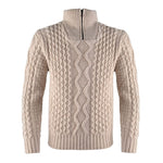 Men's Shawl Collar Fisherman Sweater, Parsnip Creative Irish Gifts