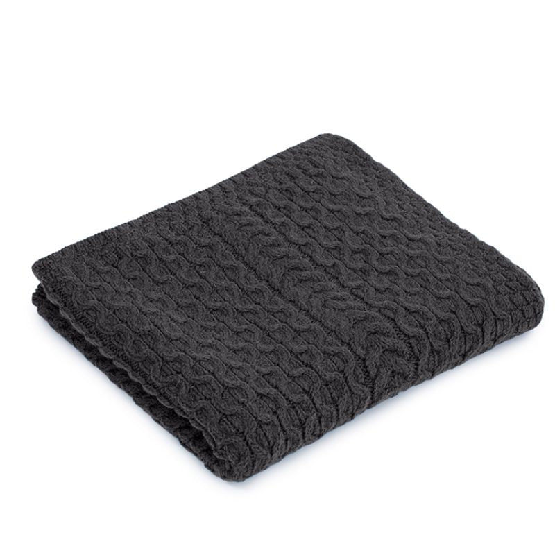 Merino Wool Irish Fisherman Knit Blanket Creative Irish Gift