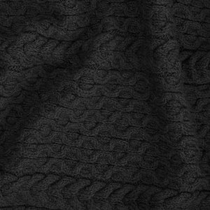 MT125-101-OS Aran Fisherman Honeycomb Blanket- Grey Creative Irish Gifts
