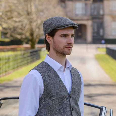  Irish Trinity Flat Cap, Grey Lifestyle Tweed Creative Irish Gifts
