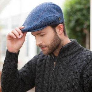  Irish Trinity Flat Cap, Side view Tweed Creative Irish Gifts
