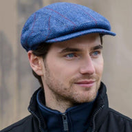  Irish Trinity Flat Cap, Blue Lifestyle Tweed Creative Irish Gifts
