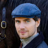  Irish Trinity Flat Cap Tweed Blue Lifestyle Creative Irish Gifts
