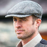 Men's Tweed Irish Kerry Cap, Grey  Herringbone Lifestyle Creative Irish Gifts