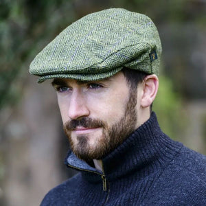 Men's Tweed Irish Kerry Cap, Green  Lifestyle Creative Irish Gifts