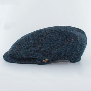 Men's Tweed Irish Kerry Cap, Blue studio Creative Irish Gifts