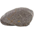 MWKC434-1 Men's Irish Tweed Flat Cap, Brown Check Creative Irish Gifts