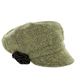 Women's Irish 8 Piece Hat with Rosette Detail, Fall Leaves Green  Creative Irish Gifts.com