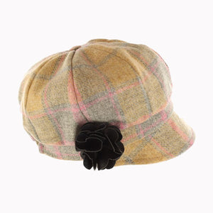 Women's Irish 8 Piece Hat with Rosette Detail, Fall Leaves Orange Pink  Creative Irish Gifts.com