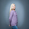 Women's Irish Wool Button Up Cardigan   Purple Creative Irish Gifts
