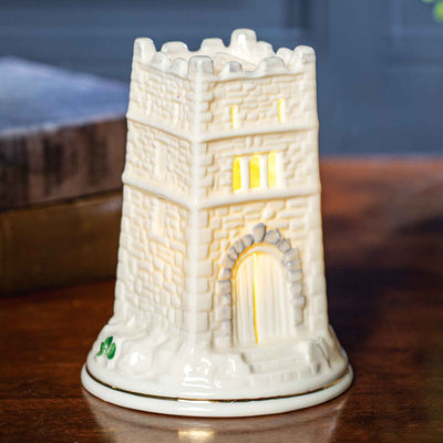 Belleek Monea Castle Lamp - Creative Irish Gifts