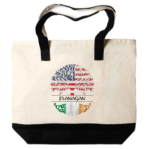 Personalized American Born Tote Bag - Creative Irish Gifts