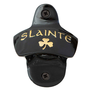 Premium Irish Shamrock Bottle Opener- Black Brass Finish - Creative Irish Gifts