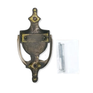 OG557 Irish Claddagh Brass Door Knocker Antique Finish Back Creative Irish Gifts