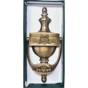 OG557 Irish Claddagh Brass Door Knocker Antique Finish Box Creative Irish Gifts