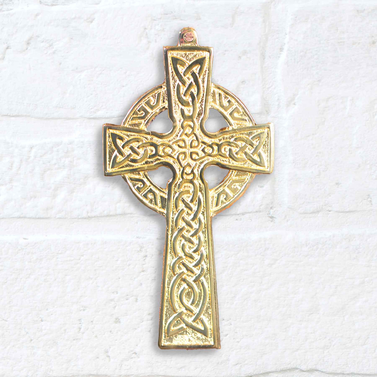 Small Celtic Cross- Brass - Creative Irish Gifts