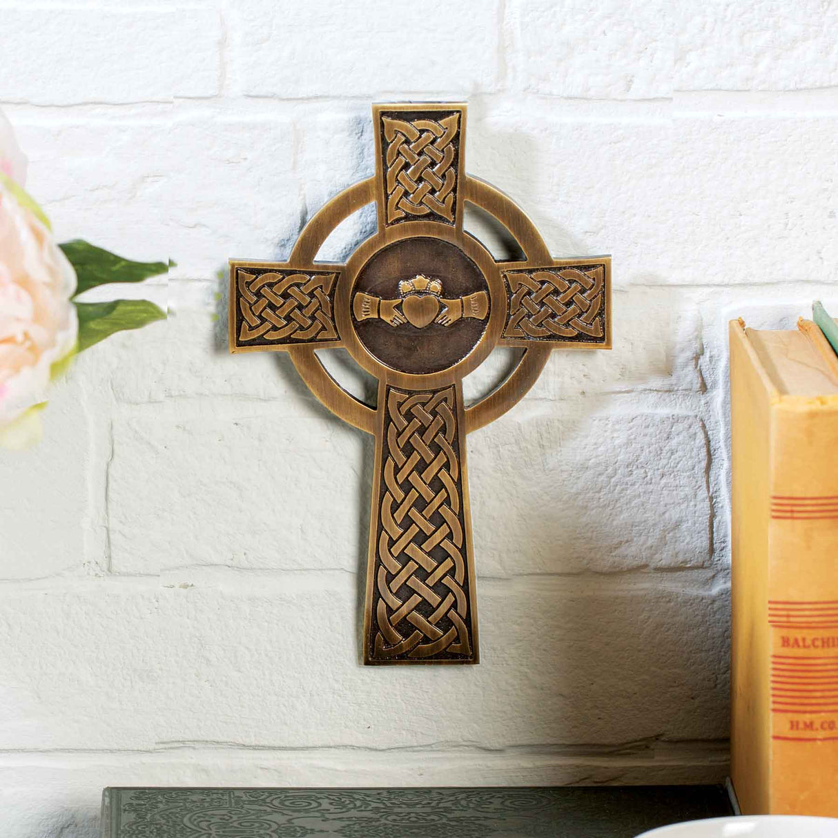 Claddagh cross - Trinity knot and claddagh center - Creative Irish Gifts