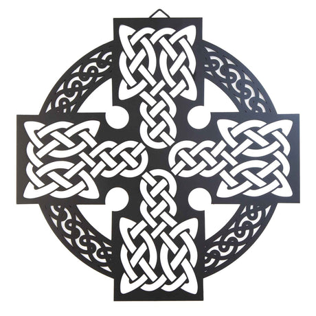 Celtic Cross Wall Hanger, Black - Creative Irish Gifts