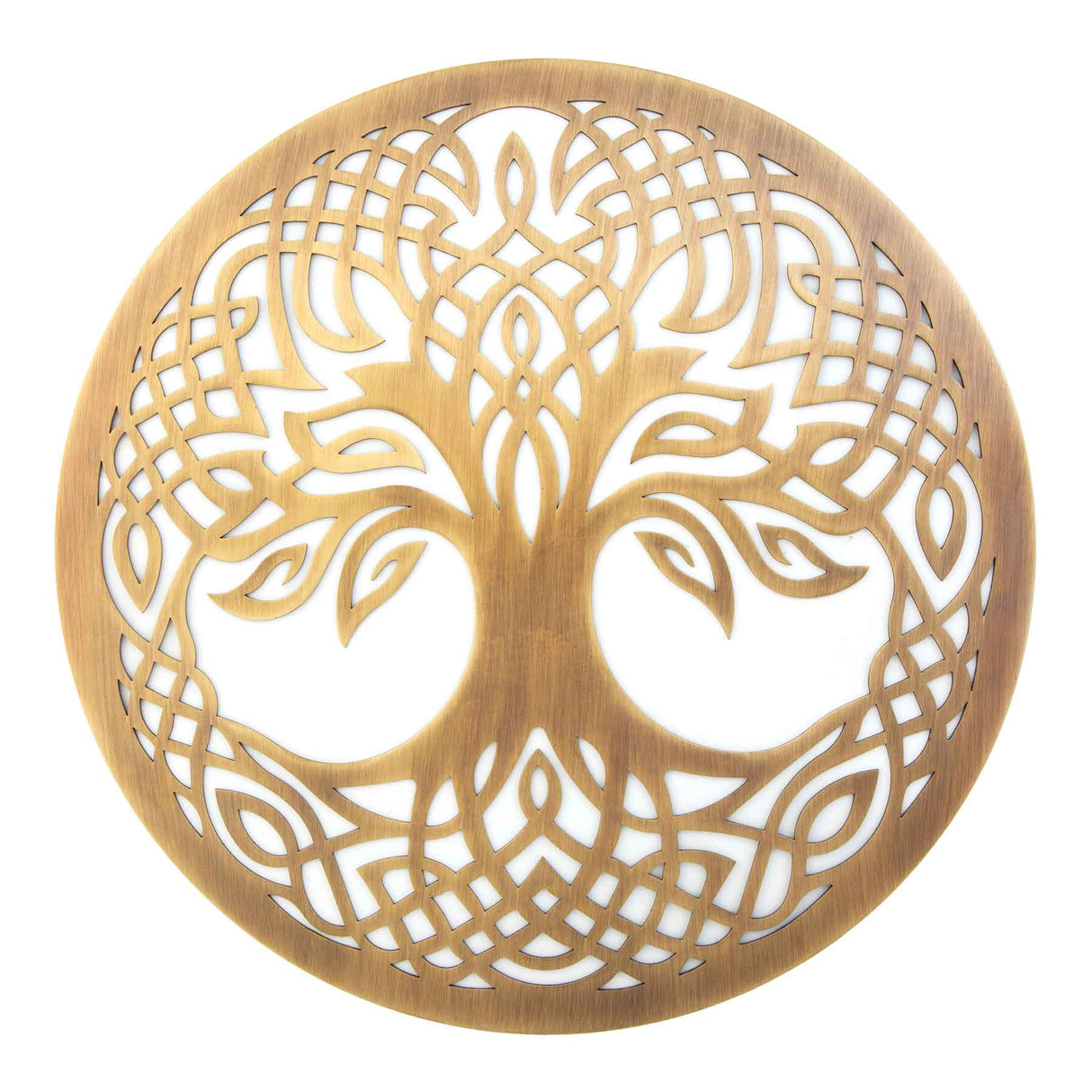 Tree of Life Wall Hanger, Antique Brass - Creative Irish Gifts