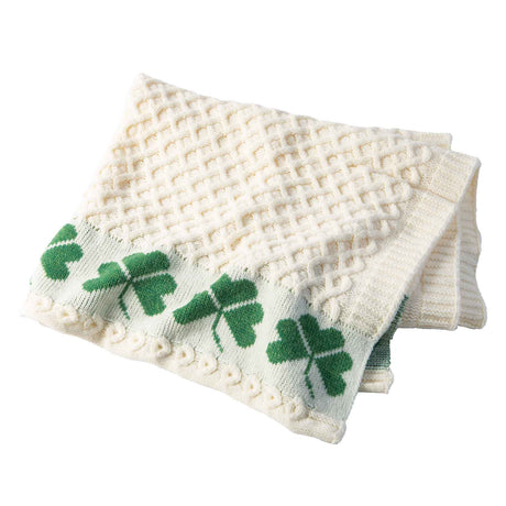 Irish Shamrock Wool Throw - Creative Irish Gifts