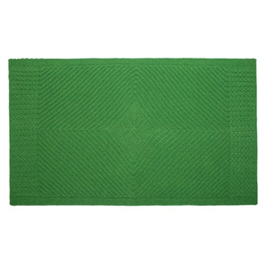 OG593 Aran Knit Shamrock Wool Throw Blanket Green Creative Irish gift
