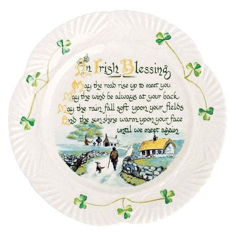 Belleek Classic Irish Blessing Plate - Creative Irish Gifts