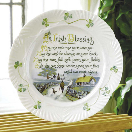 Belleek Classic Irish Blessing Plate - Creative Irish Gifts