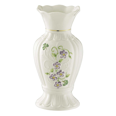 Belleek Classic Irish Flax 7" Vase - Creative Irish Gifts