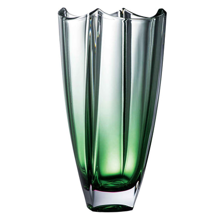 Galway Crystal Emerald Dune 12" Square Vase - Creative Irish Gifts