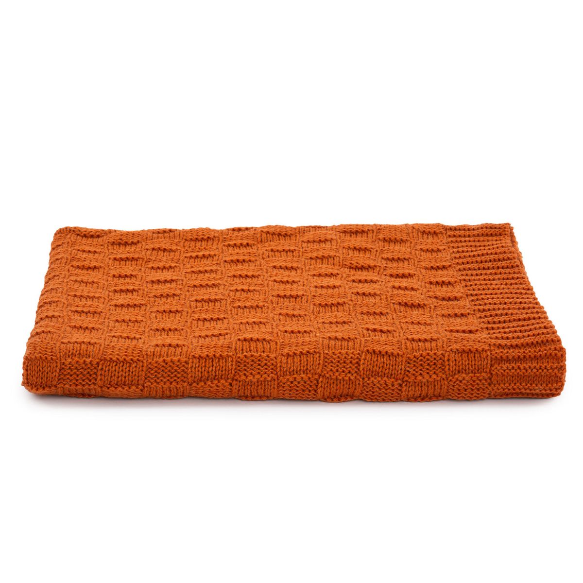 OG701 Fisherman Wool Aran Basket Throw, Savanna color  Creative Irish Gifts.com