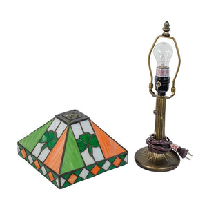OG720 Stained Glass Irish Shamrock Tiffany Lamp Creative Irish Gifts.com