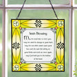 OG723 May The Road Rise Irish Blessing Stained Glass Window Panel Creative Irish Gifts