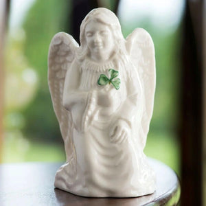 OY306 Belleek Angel of Protection Figurine Lifestyle Creative Irish Gifts