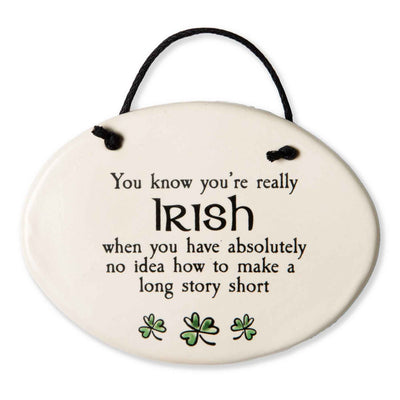 Know You're Irish Plaque - Creative Irish Gifts
