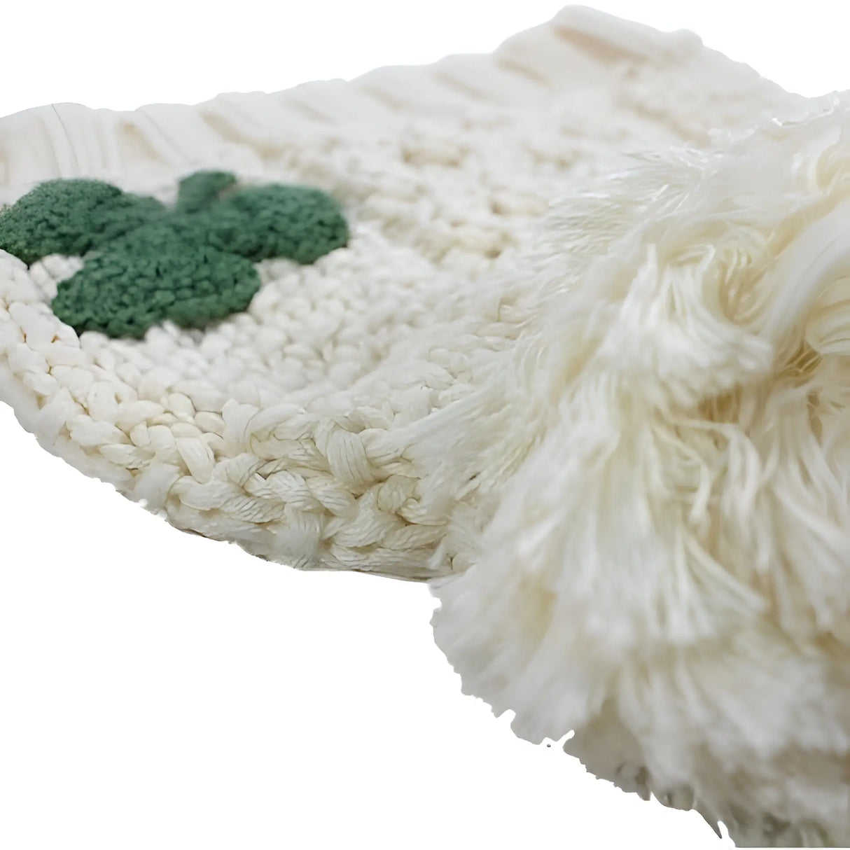 PF7319 Aran Cable Knit Shamrock Kids Beanie-Creative Irish gift