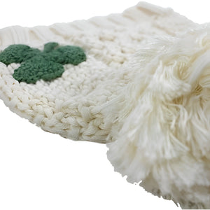 PF7319 Aran Cable Knit Shamrock Kids Beanie-Creative Irish gift