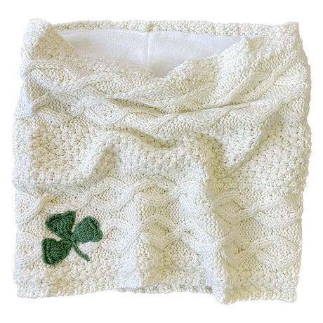 PF7462-OS Ladies' Aran Cable Shamrock Snood Scarf Creative Irish Gifts
