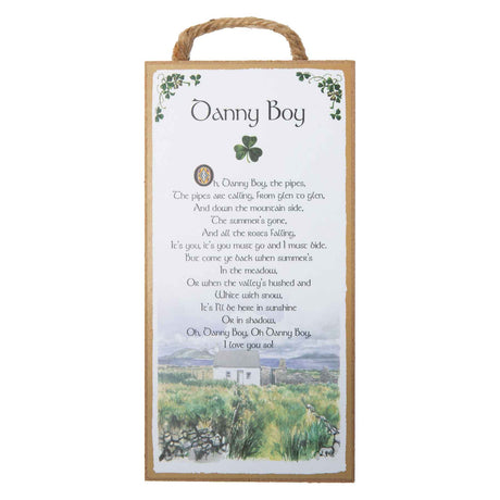 Danny Boy Plaque - Creative Irish Gifts