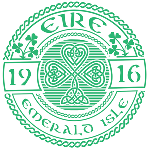 Line Art Shamrock Stamp - Creative Irish Gifts