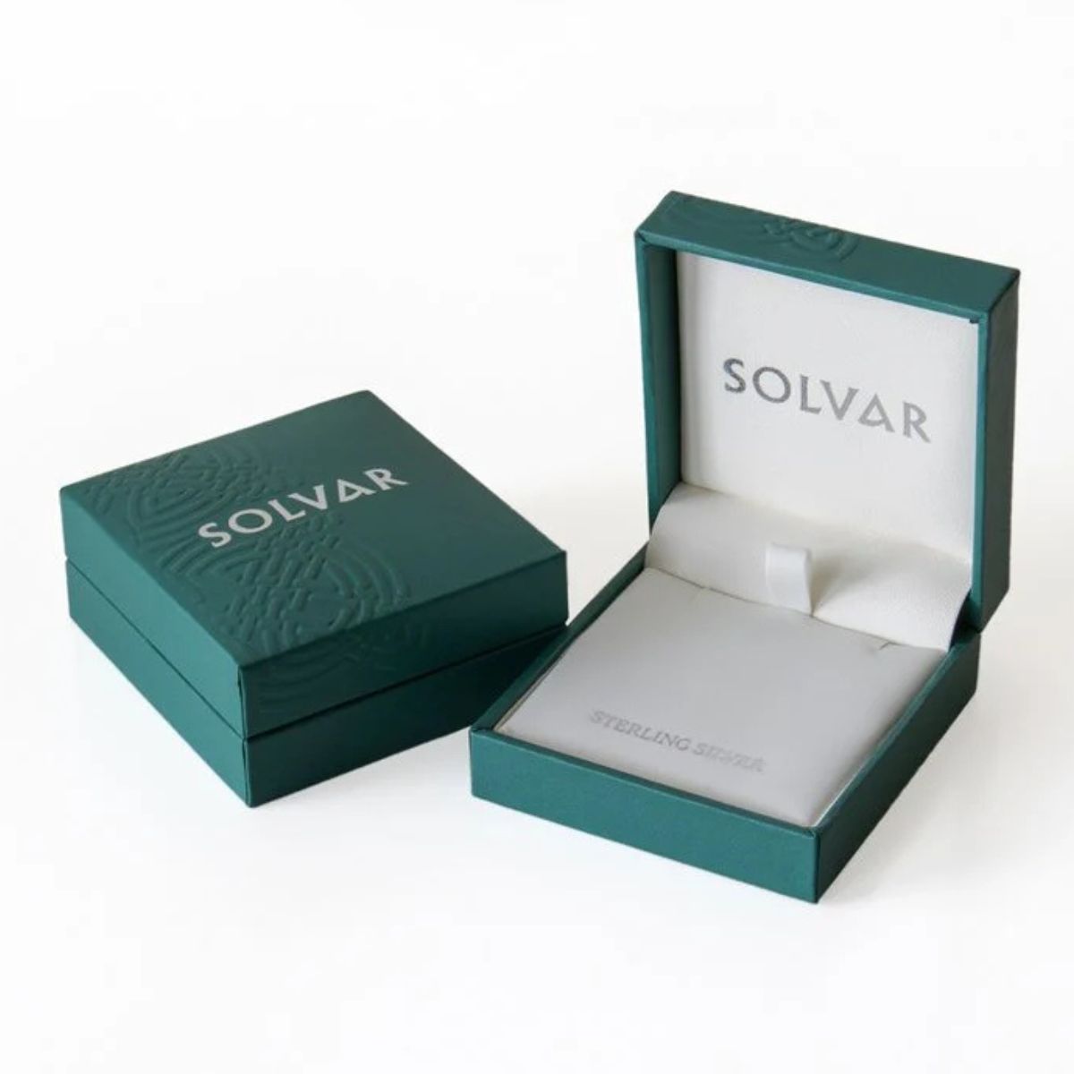 S3644 Premium Silver Trinity Knot Stud Earrings Box Creative Irish Gifts
