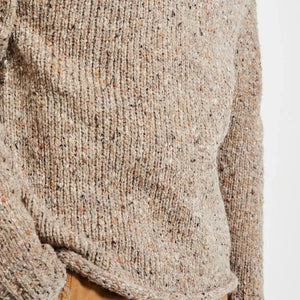  Men's Donegal Tweed Roll Neck Aran Sweater Creative Irish Gifts.com
