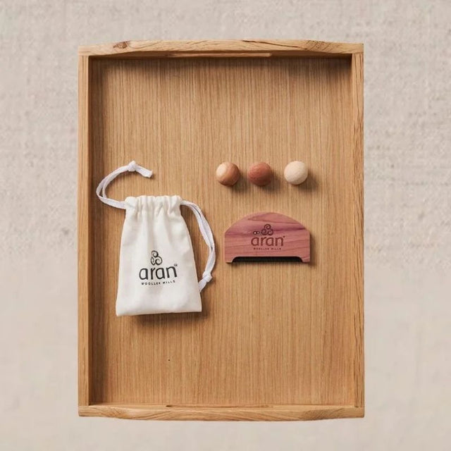 Comb & Cedarwood Scent Balls Wool Care Set Creative Irish Gifts