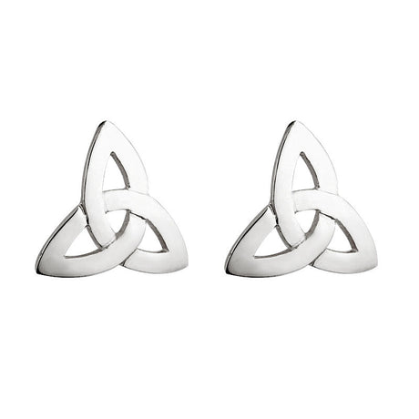 S3644 Premium Silver Trinity Knot Stud Earrings Creative Irish Gifts
