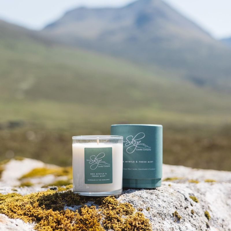 Scottish Handmade Isle of Skye Candle, Medium Fresh MintCreative Irish Gifts