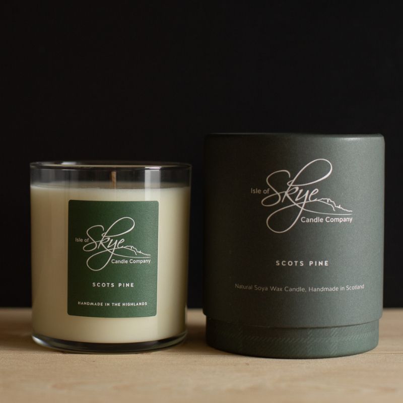 Scottish Handmade Isle of Skye Candle, Medium Scots Pine Creative Irish Gifts