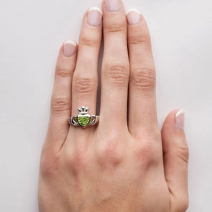SW86 Claddagh Irish Ring with Swarovski Crystals Creative Irish Gifts
