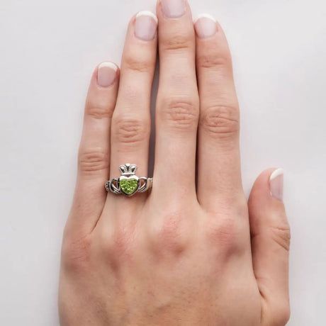 SW86 Claddagh Irish Ring with Swarovski Crystals Creative Irish Gifts
