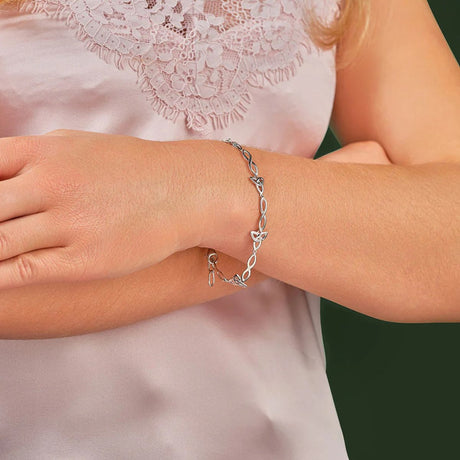 Sterling Silver Trinity Knot Bracelet Lifestyle Creative Irish Gifts